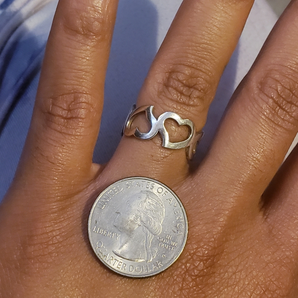 Sterling Silver Infinity Heart Ring - image 4